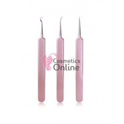 Penseta pentru comedoane, acnee, puncte negre, 3 bucati 003 Pink